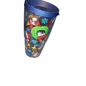 Tervis Snoopy woodstock charlie brown Christmas 24 oz tumbler with lid